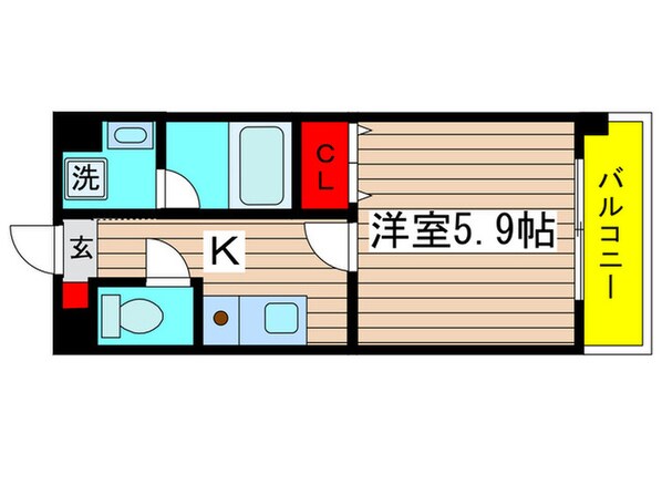 コンドミニオ内田橋の物件間取画像